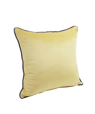 Eyda Velvet Yellow Color Cushion Cover Set of 2 4