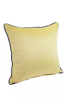 Eyda Velvet Yellow Color Cushion Cover Set of 2