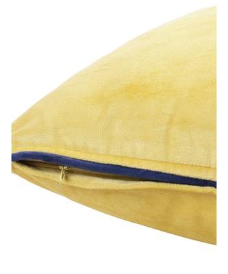 Eyda Velvet Yellow Color Cushion Cover Set of 2 5