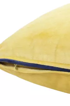 Eyda Velvet Yellow Color Cushion Cover Set of 2