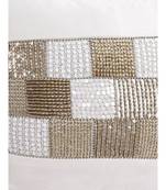 Eyda Velvet Ivory Color Beaded Cushion Cover Set of 2