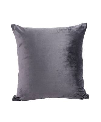 Eyda Velvet Grey Color Beaded Cushion Cover Set of 2 4