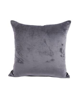 Eyda Velvet Grey Color Beaded Cushion Cover Set of 2 5