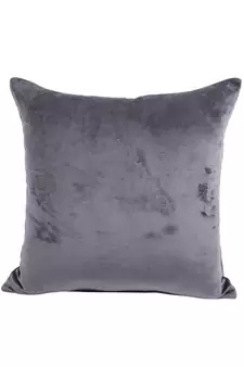 Eyda Velvet Grey Color Beaded Cushion Cover Set of 2