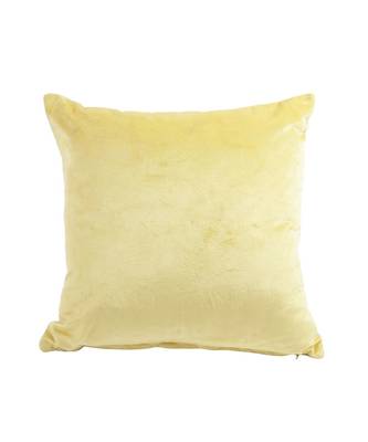 Eyda Velvet Yellow Color Beaded Sequin Cushion Cover Set of 2 3