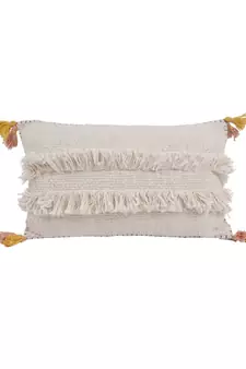 Eyda Jute Cotton Tassle Cushion Covers Set of 2