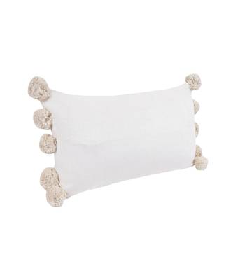 Eyda Chenille Cotton Pom Pom Cushion Covers Set of 2 4