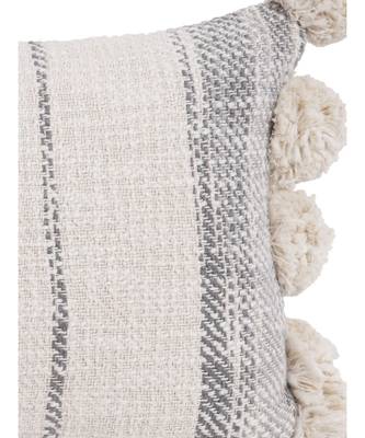 Eyda Jute Cotton Pom Pom Cushion Covers Set of 2 1