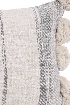 Eyda Jute Cotton Pom Pom Cushion Covers Set of 2
