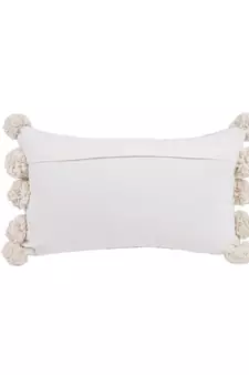 Eyda Jute Cotton Pom Pom Cushion Covers Set of 2