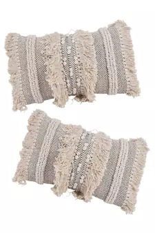 Eyda Hand Woven Cotton Cushion Cover Set of 2