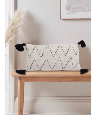 Eyda Jute Cotton Hand Work Cushion Covers Set of 2 2