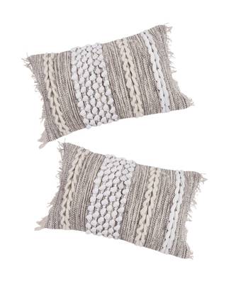 Eyda Hand Woven Cotton Cushion Cover Set of 2 4