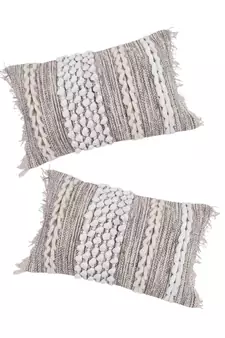 Eyda Hand Woven Cotton Cushion Cover Set of 2
