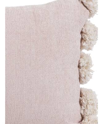 Eyda Chenille Pom Pom Cushion Covers Set of 2 1