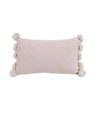 Eyda Chenille Pom Pom Cushion Covers Set of 2 3