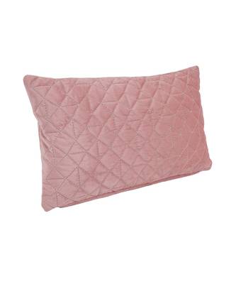 Eyda Super Soft Velvet Peach Color Set of 2 Quilted Cushion Cover 5
