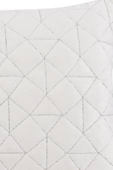Eyda Super Soft Velvet Ivory Color Set of 2 Quilted Cushion Cover