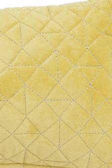Eyda Super Soft Velvet Yellow Color Set of 2 Quilted Cushion Cover