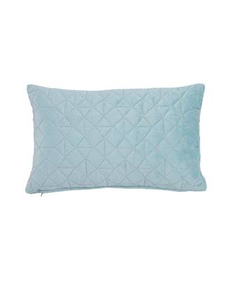 Eyda Super Soft Velvet Aqua Color Set of 2 Quilted Cushion Cover 2