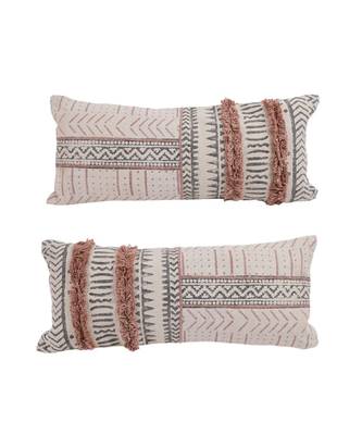 Eyda Hand Block Cotton Cushion Cover Set of 2 4