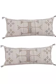 Eyda Embroidered Cotton Cushion Covers Set of 2