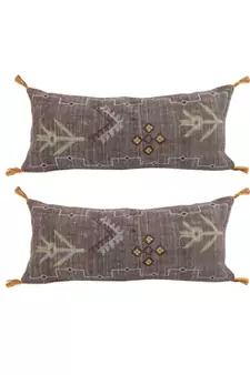 Eyda Embroidered Linen Cushion Covers Set of 2