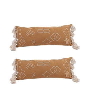 Eyda Embroidered Cotton Cushion Covers Set of 2 3