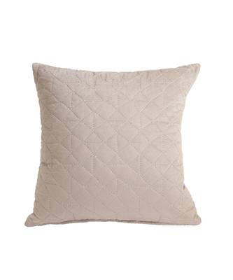 Eyda Velvet Grey Color Set of 2 Quilted Cushion Cover 3