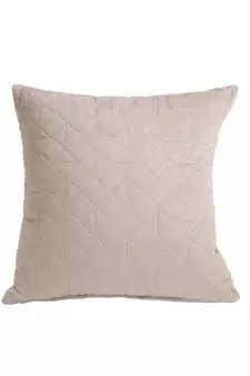 Eyda Velvet Grey Color Set of 2 Quilted Cushion Cover