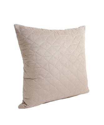 Eyda Velvet Grey Color Set of 2 Quilted Cushion Cover 5