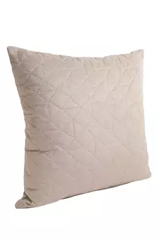 Eyda Velvet Grey Color Set of 2 Quilted Cushion Cover