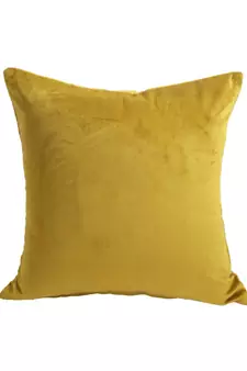 Eyda Velvet Olive Color Set of 2 Quilted Cushion Cover