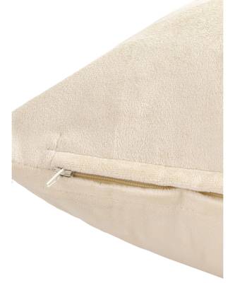 Eyda Velvet Ivory Color Set of 2 Quilted Cushion Cover 5