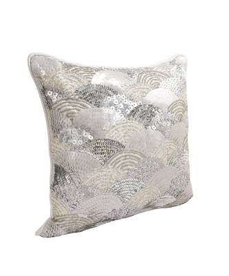 Eyda Silver Embellished Set of 2 Cushion Cover 5