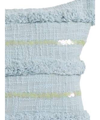 Eyda Set of 2 Sky Blue Color Cotton Cushion Cover 2
