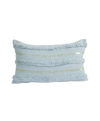 Eyda Set of 2 Sky Blue Color Cotton Cushion Cover 4