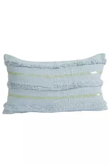 Eyda Set of 2 Sky Blue Color Cotton Cushion Cover