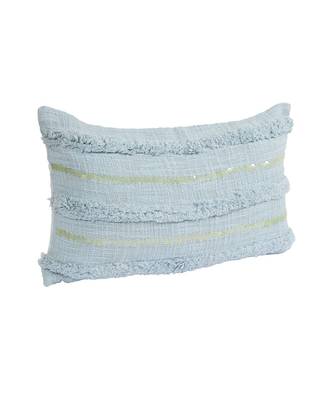 Eyda Set of 2 Sky Blue Color Cotton Cushion Cover 5