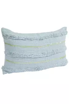 Eyda Set of 2 Sky Blue Color Cotton Cushion Cover