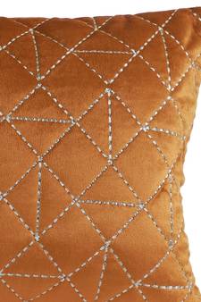 Eyda Super Soft Rust Color Set of 2 Quilted Cushion Cover