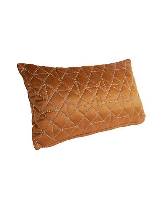 Eyda Super Soft Rust Color Set of 2 Quilted Cushion Cover 5