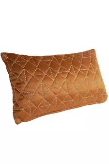 Eyda Super Soft Rust Color Set of 2 Quilted Cushion Cover