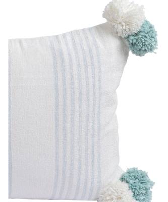 Eyda Decorative White Color Striped Set of 2 Cushion Cover 2