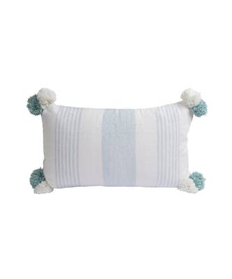 Eyda Decorative White Color Striped Set of 2 Cushion Cover 4
