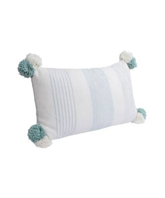 Eyda Decorative White Color Striped Set of 2 Cushion Cover 5