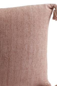 Eyda Decorative White and Brown Color Striped Set of 2 Cushion Cover