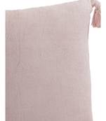 Eyda Decorative Pink and Brown Color Striped Set of 2 Cushion Cover