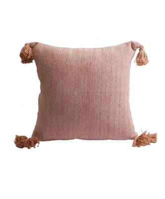 Eyda Decorative White and Pink Color Striped Set of 2 Cushion Cover 4