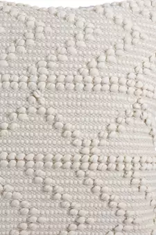 Eyda Off White Hand Woven Cotton Set of 2 Cushion Cover
